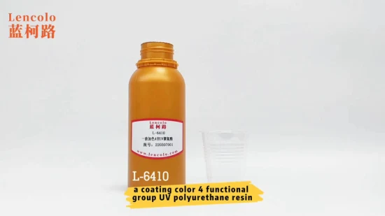 Acrylate de polyuréthane de résine UV de revêtement unique rentable avec une bonne capacité de recouvrement et une capacité de placage d'argent