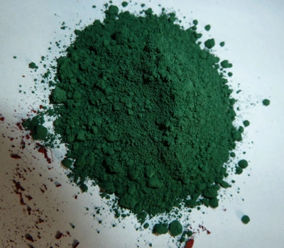 Pigment vert d'oxyde de fer