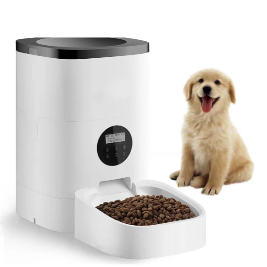 Smart Durable Doigt Pression Automatique Pet Feeder Chien Chat Distributeur De Nourriture Station Bol Minuterie Dish Feed